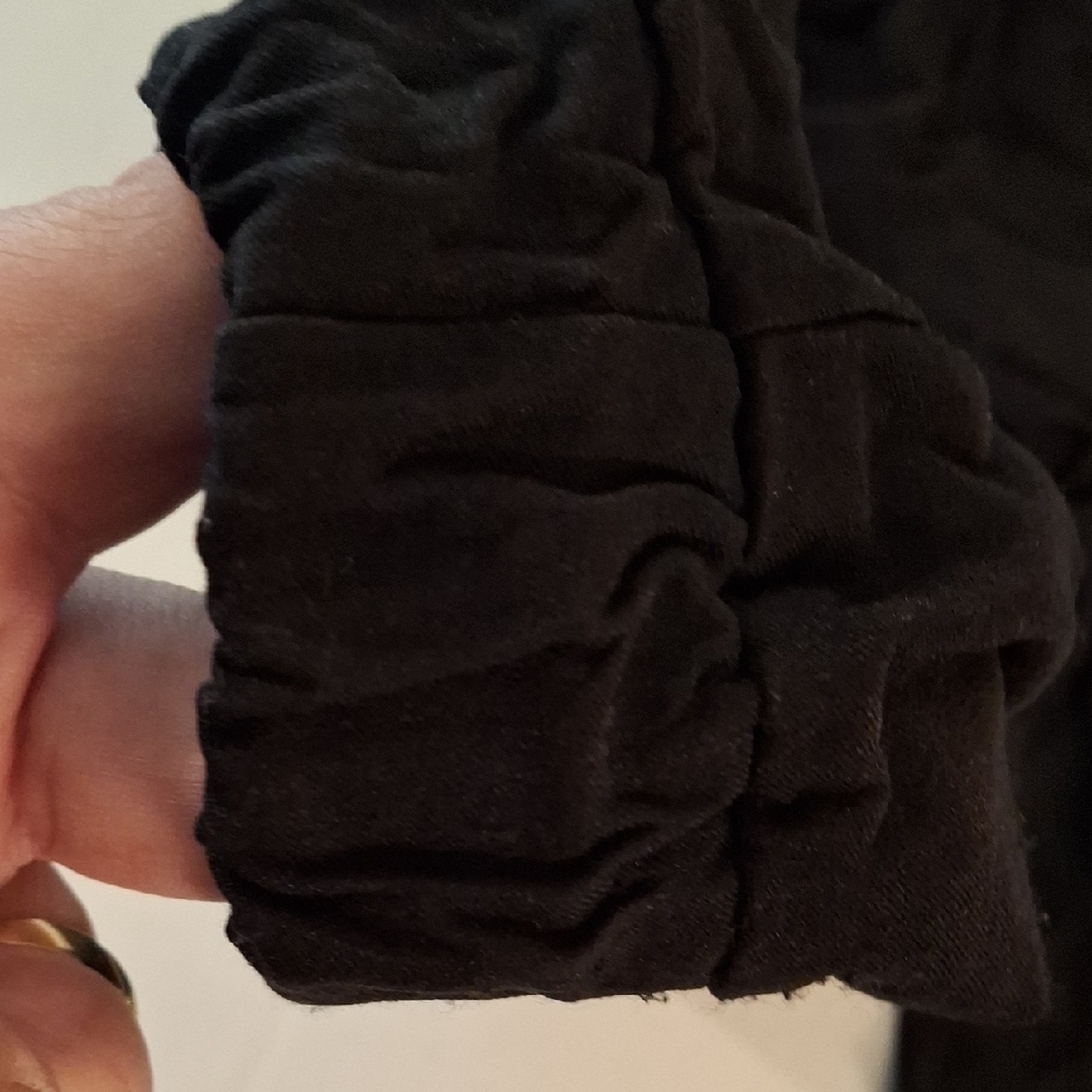 Kids Black Elastic Waist Pants - Picture 5 of 6